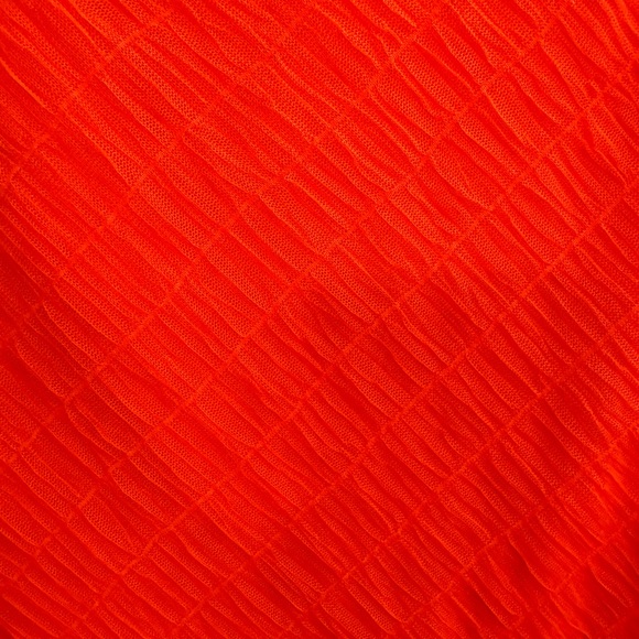 DKNY NEW Orange tank shirt Large Chiffon like overlay fully lined. FABRI… - Picture 8 of 11